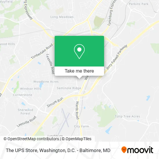 The UPS Store map