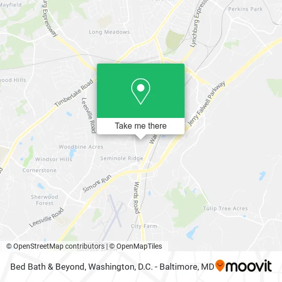 Bed Bath & Beyond map