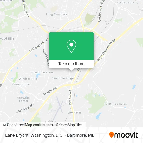 Lane Bryant map