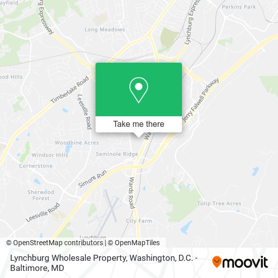 Lynchburg Wholesale Property map