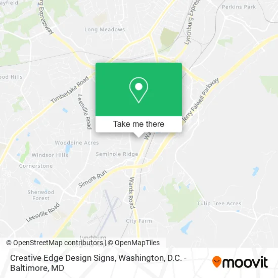 Creative Edge Design Signs map