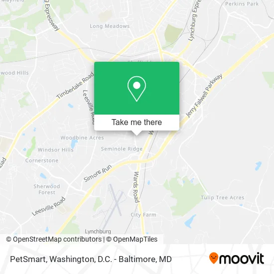 PetSmart map