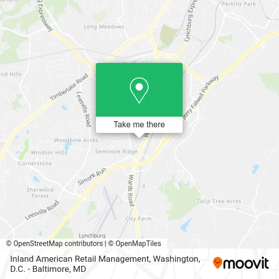 Inland American Retail Management map