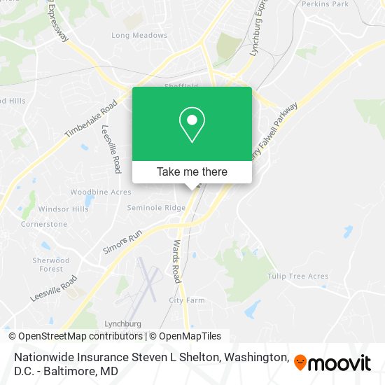 Nationwide Insurance Steven L Shelton map