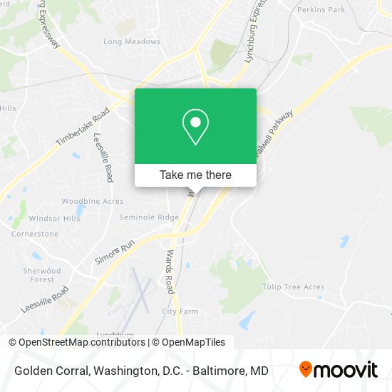 Mapa de Golden Corral