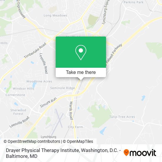 Mapa de Drayer Physical Therapy Institute