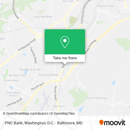 PNC Bank map
