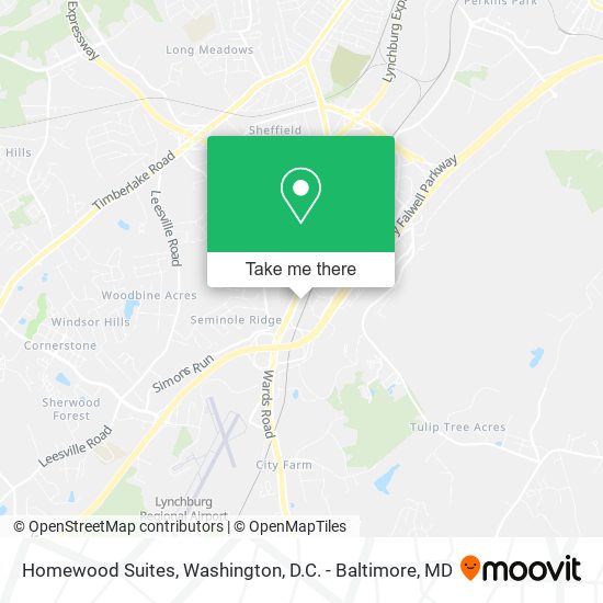 Mapa de Homewood Suites