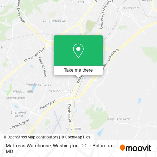 Mattress Warehouse map