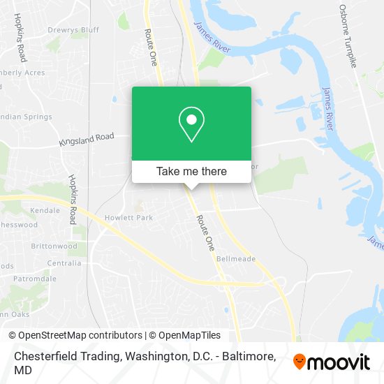 Mapa de Chesterfield Trading