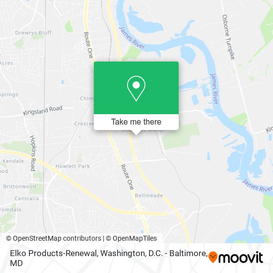 Elko Products-Renewal map