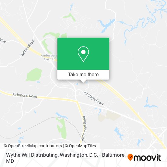 Mapa de Wythe Will Distributing