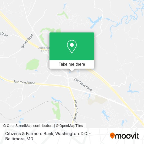 Citizens & Farmers Bank map