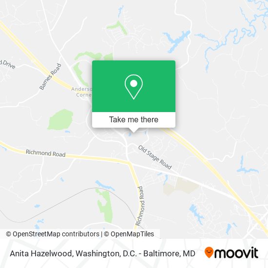 Anita Hazelwood map