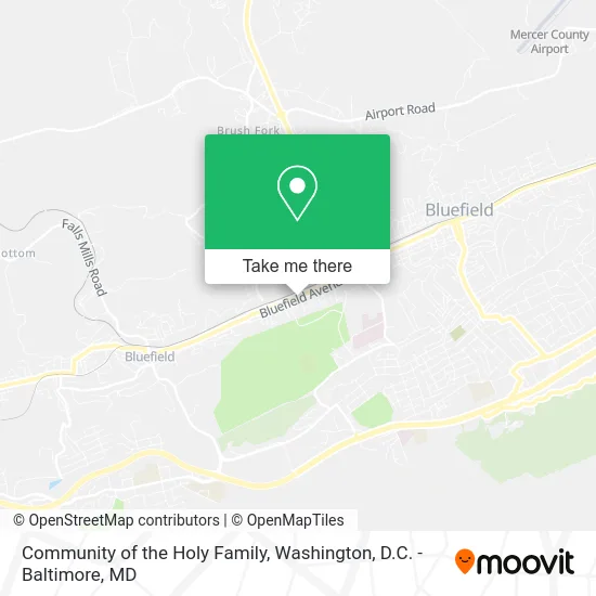 Community of the Holy Family map