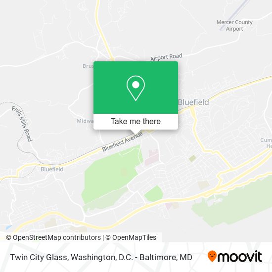 Mapa de Twin City Glass