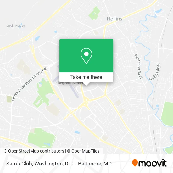 Mapa de Sam's Club