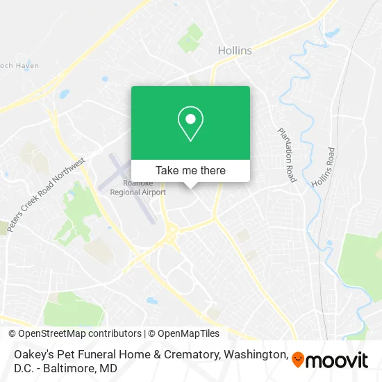 Mapa de Oakey's Pet Funeral Home & Crematory