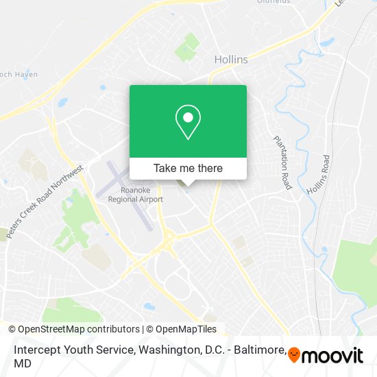 Intercept Youth Service map