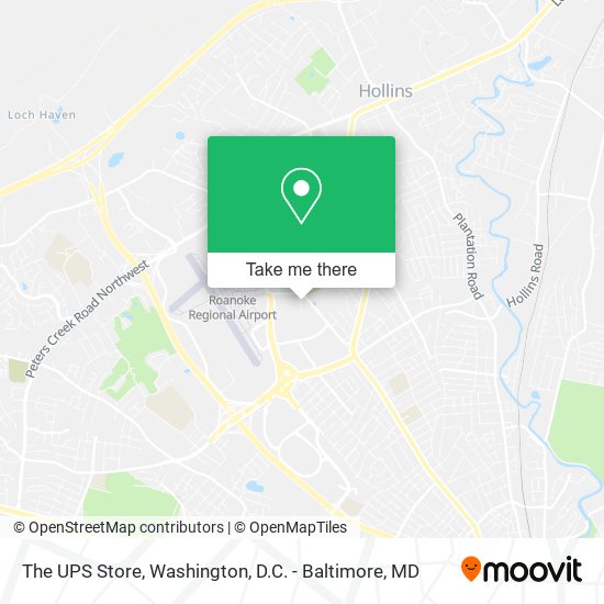 The UPS Store map