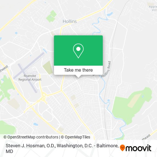Steven J. Hosman, O.D. map