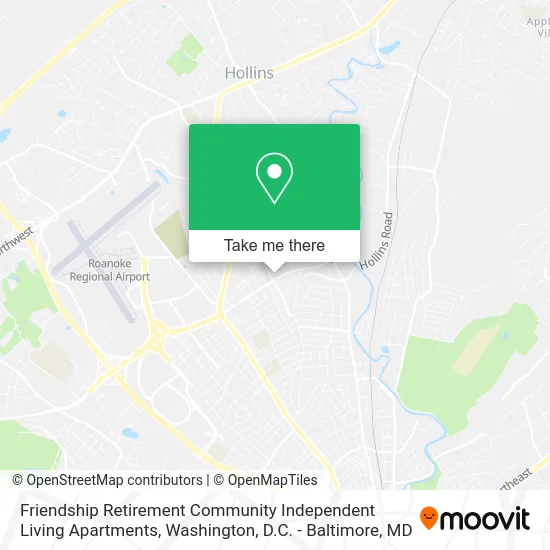 Friendship Retirement Community Independent Living Apartments map