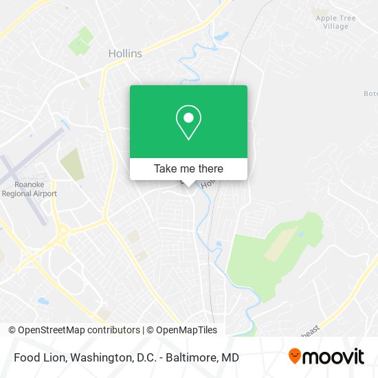 Food Lion map