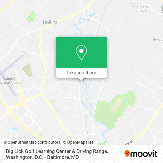 Big Lick Golf Learning Center & Driving Range map