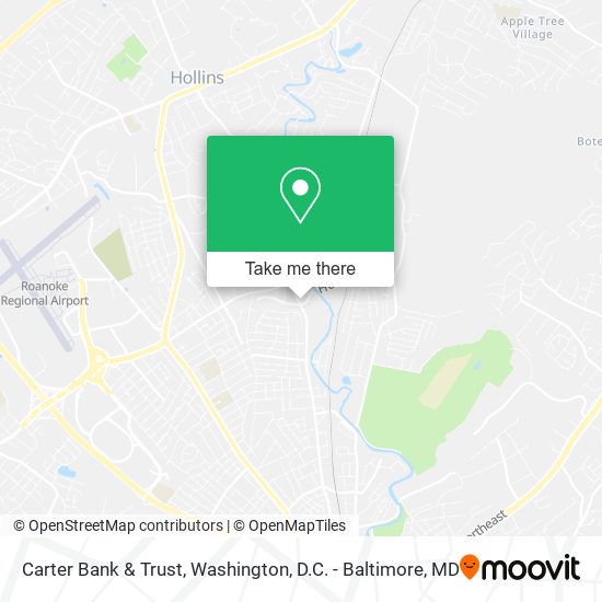 Mapa de Carter Bank & Trust
