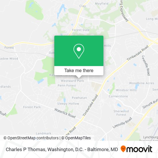 Mapa de Charles P Thomas