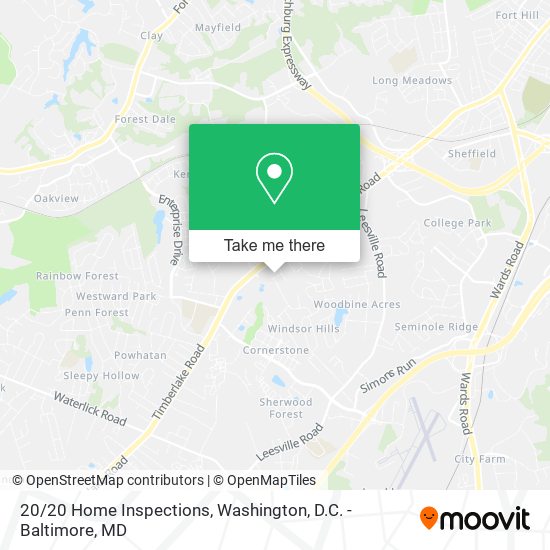 20/20 Home Inspections map