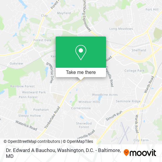 Dr. Edward A Bauchou map