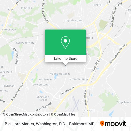 Big Horn Market map