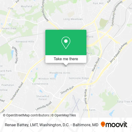 Renae Battey, LMT map