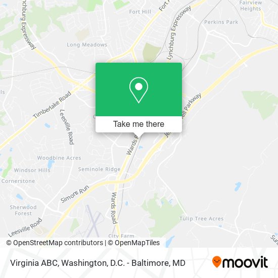 Virginia ABC map