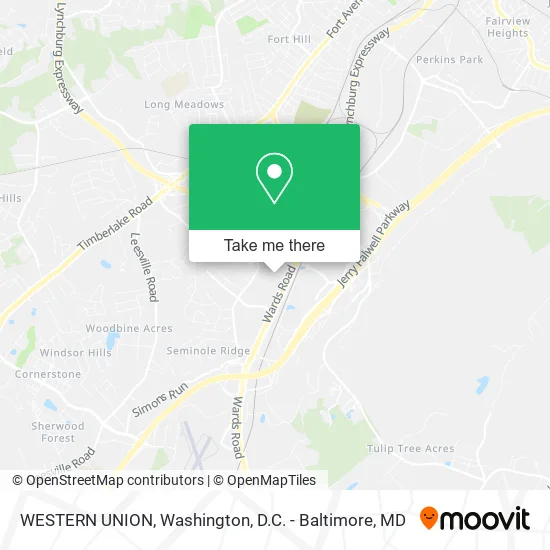 WESTERN UNION map