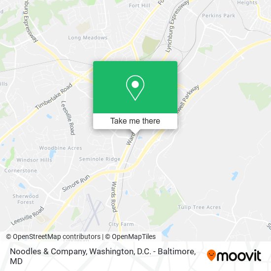 Noodles & Company map