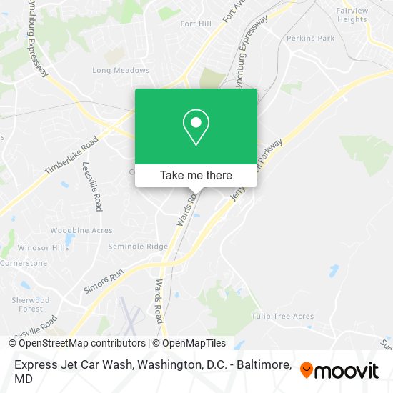 Express Jet Car Wash map