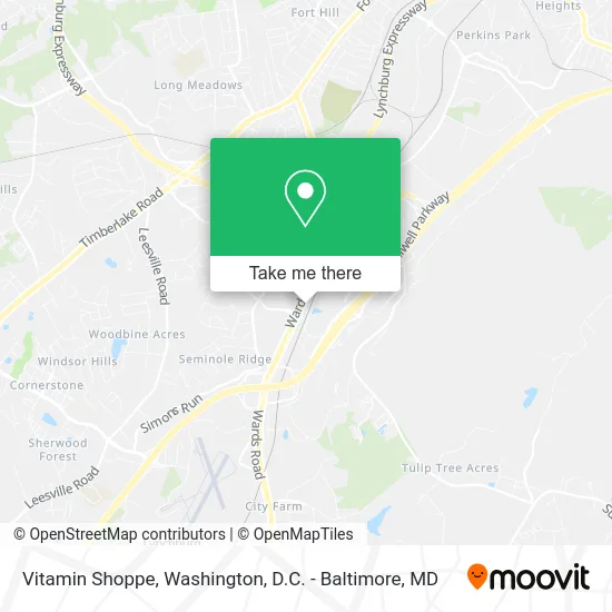 Vitamin Shoppe map