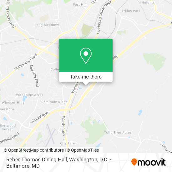 Reber Thomas Dining Hall map
