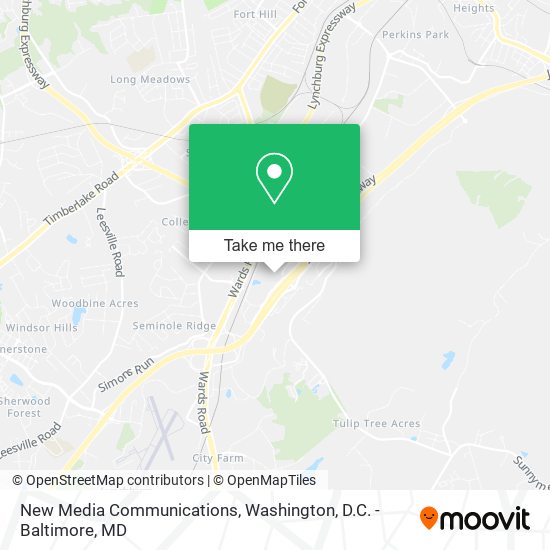 New Media Communications map