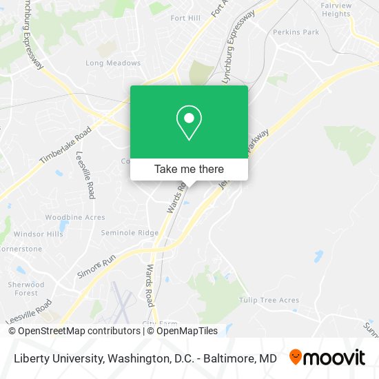 Liberty University map