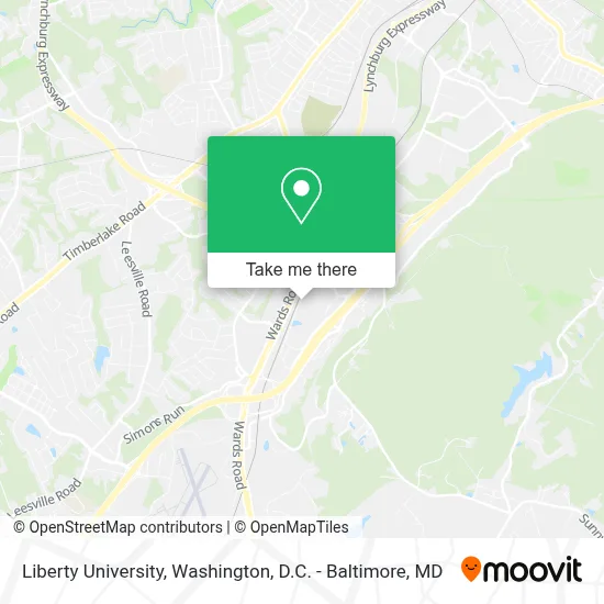 Liberty University map