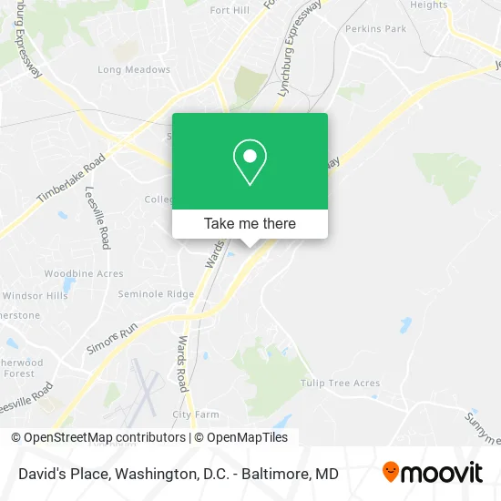 David's Place map