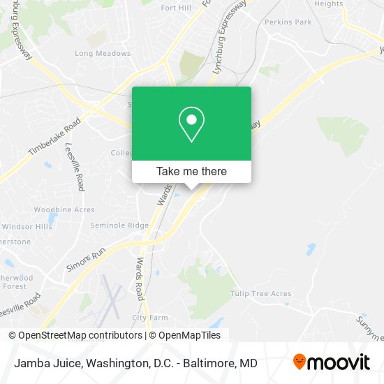 Jamba Juice map