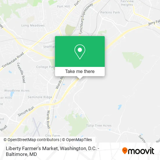 Liberty Farmer's Market map