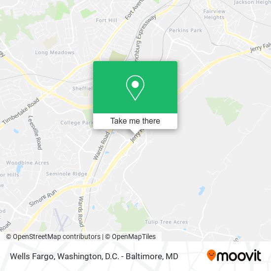 Mapa de Wells Fargo