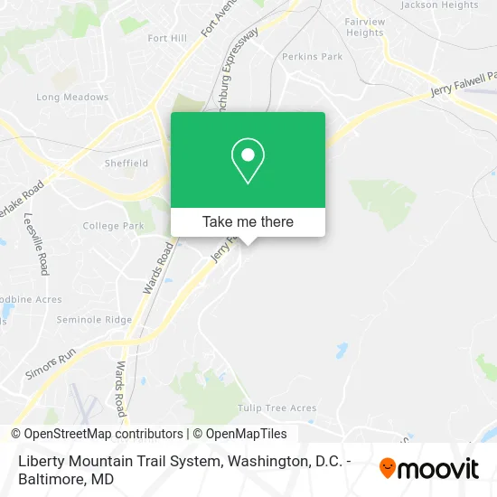 Liberty Mountain Trail System map