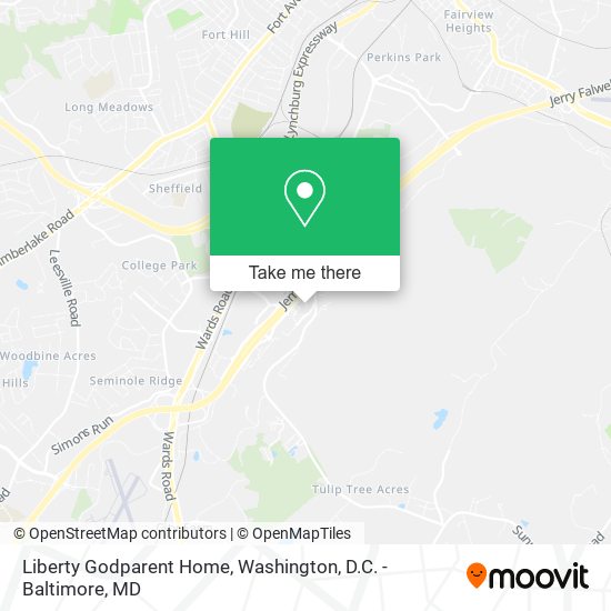 Liberty Godparent Home map