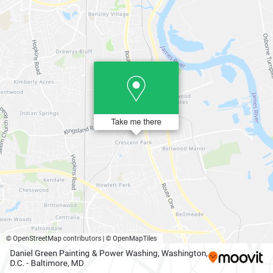 Daniel Green Painting & Power Washing map